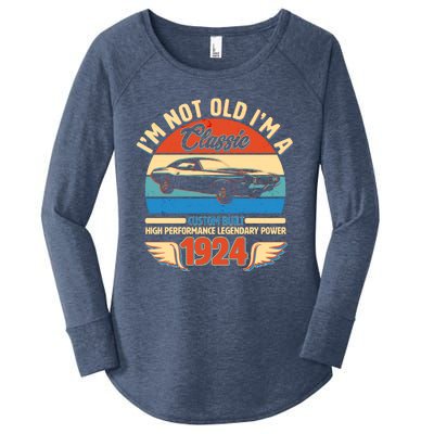 Not Old Im A Classic 1924 Car Lovers 100th Birthday Women's Perfect Tri Tunic Long Sleeve Shirt