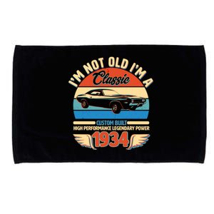 Not Old Im A Classic 1934 Car Lovers 90th Birthday Microfiber Hand Towel