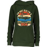 Not Old Im A Classic 1934 Car Lovers 90th Birthday Womens Funnel Neck Pullover Hood