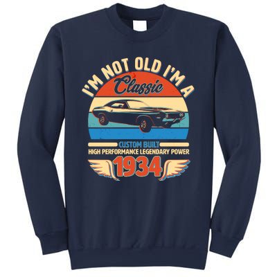 Not Old Im A Classic 1934 Car Lovers 90th Birthday Sweatshirt