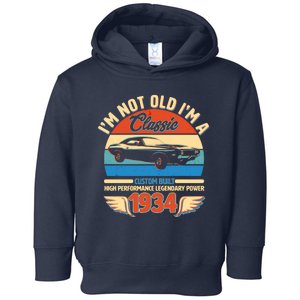 Not Old Im A Classic 1934 Car Lovers 90th Birthday Toddler Hoodie