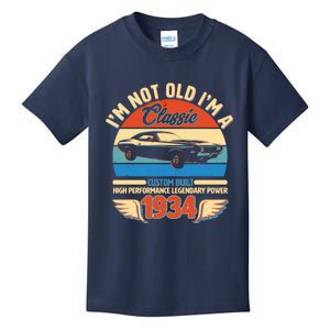 Not Old Im A Classic 1934 Car Lovers 90th Birthday Kids T-Shirt