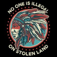 No One Is Illegal On Stolen Land Anti Trump Protest Zip Tote Bag