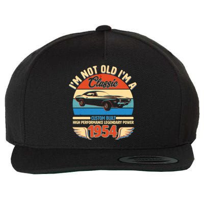 Not Old Im A Classic 1954 Car Lovers 70th Birthday Wool Snapback Cap