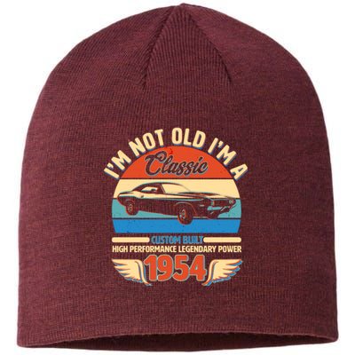 Not Old Im A Classic 1954 Car Lovers 70th Birthday Sustainable Beanie