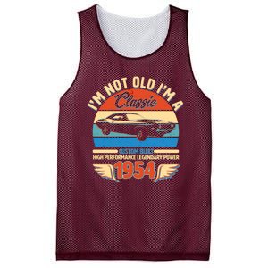 Not Old Im A Classic 1954 Car Lovers 70th Birthday Mesh Reversible Basketball Jersey Tank