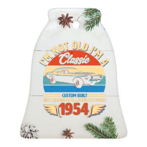 Not Old Im A Classic 1954 Car Lovers 70th Birthday Ceramic Bell Ornament