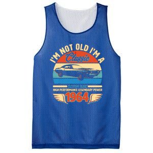 Not Old Im A Classic 1964 Car Lovers 60th Birthday Mesh Reversible Basketball Jersey Tank