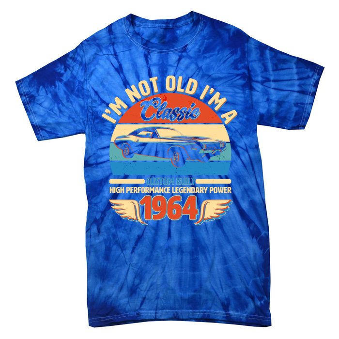 Not Old Im A Classic 1964 Car Lovers 60th Birthday Tie-Dye T-Shirt