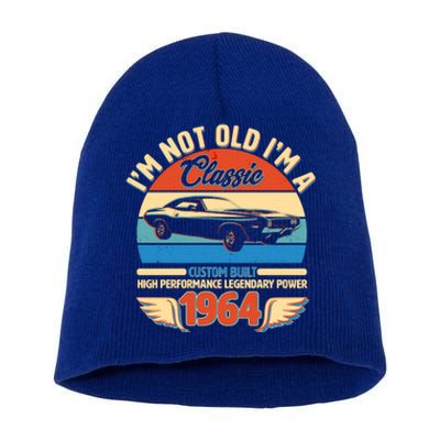 Not Old Im A Classic 1964 Car Lovers 60th Birthday Short Acrylic Beanie