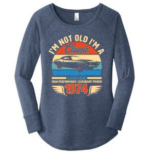 Not Old Im A Classic 1974 Car Lovers 50th Birthday Women's Perfect Tri Tunic Long Sleeve Shirt