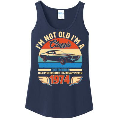 Not Old Im A Classic 1974 Car Lovers 50th Birthday Ladies Essential Tank