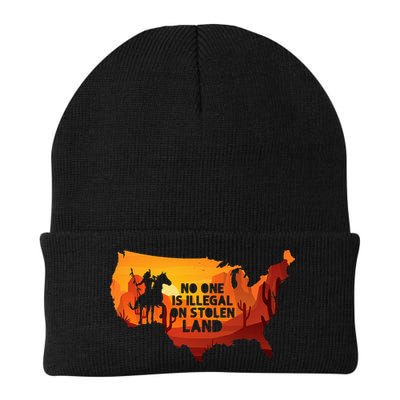 No One Is Illegal On Stolen Land Support Immigration Beanie