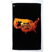 No One Is Illegal On Stolen Land Support Immigration Golf Towel