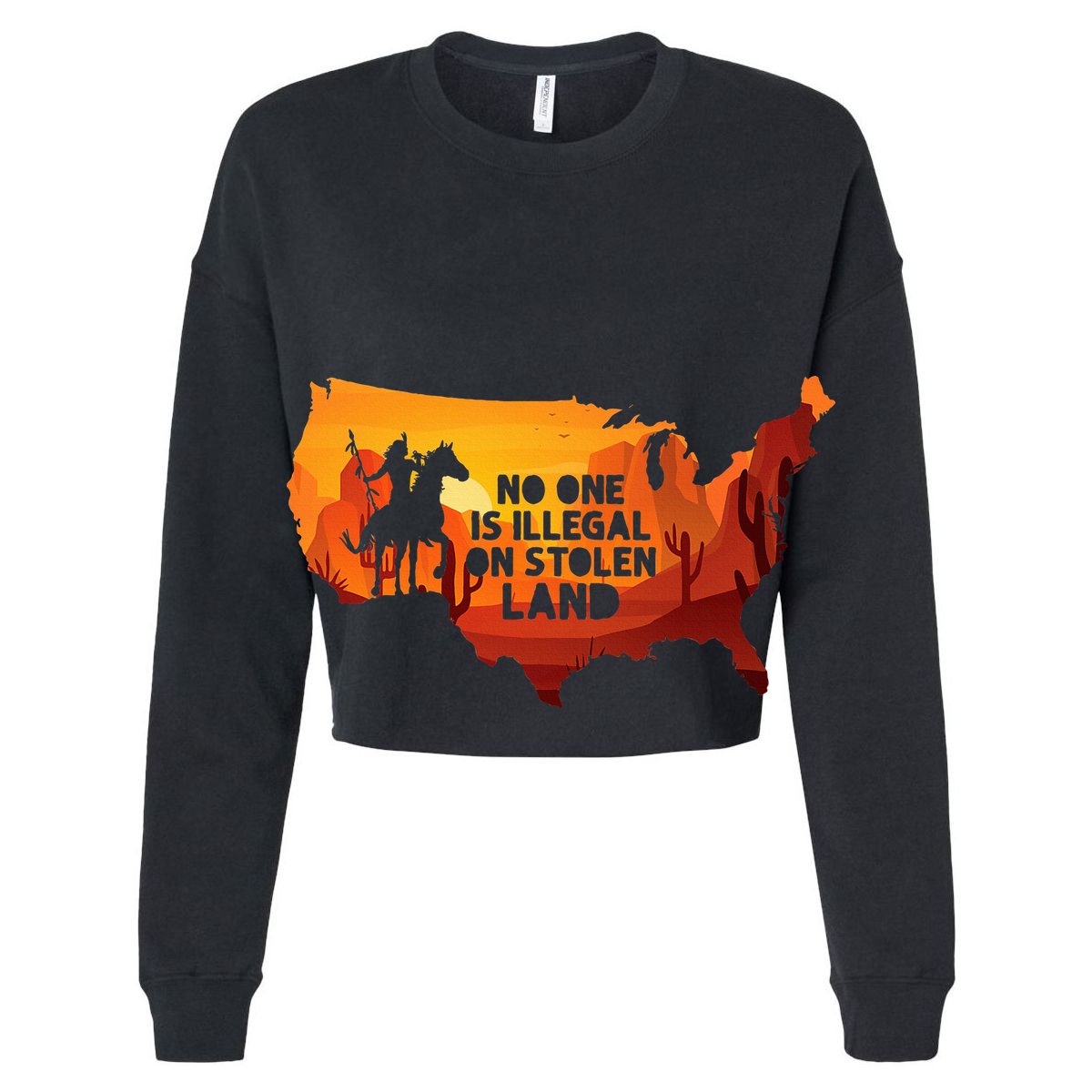 No One Is Illegal On Stolen Land Support Immigration Golf Towel