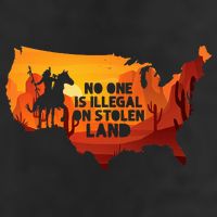 No One Is Illegal On Stolen Land Support Immigration Golf Towel