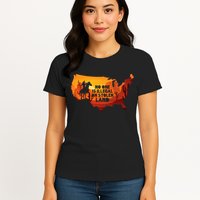 No One Is Illegal On Stolen Land Support Immigration Womens T-Shirt