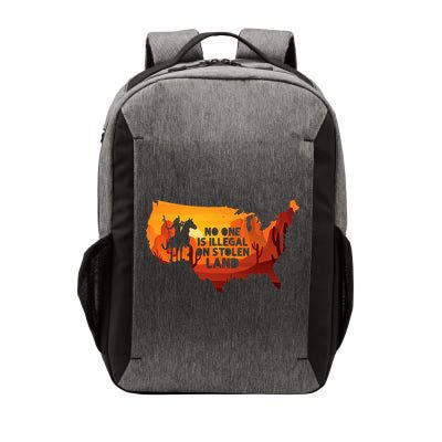 No One Is Illegal On Stolen Land Support Immigration Vector Backpack