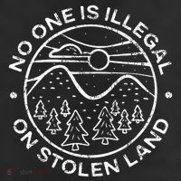 No One Is Illegal On Stolen Land Native Tribe Adult Drive Performance Visor