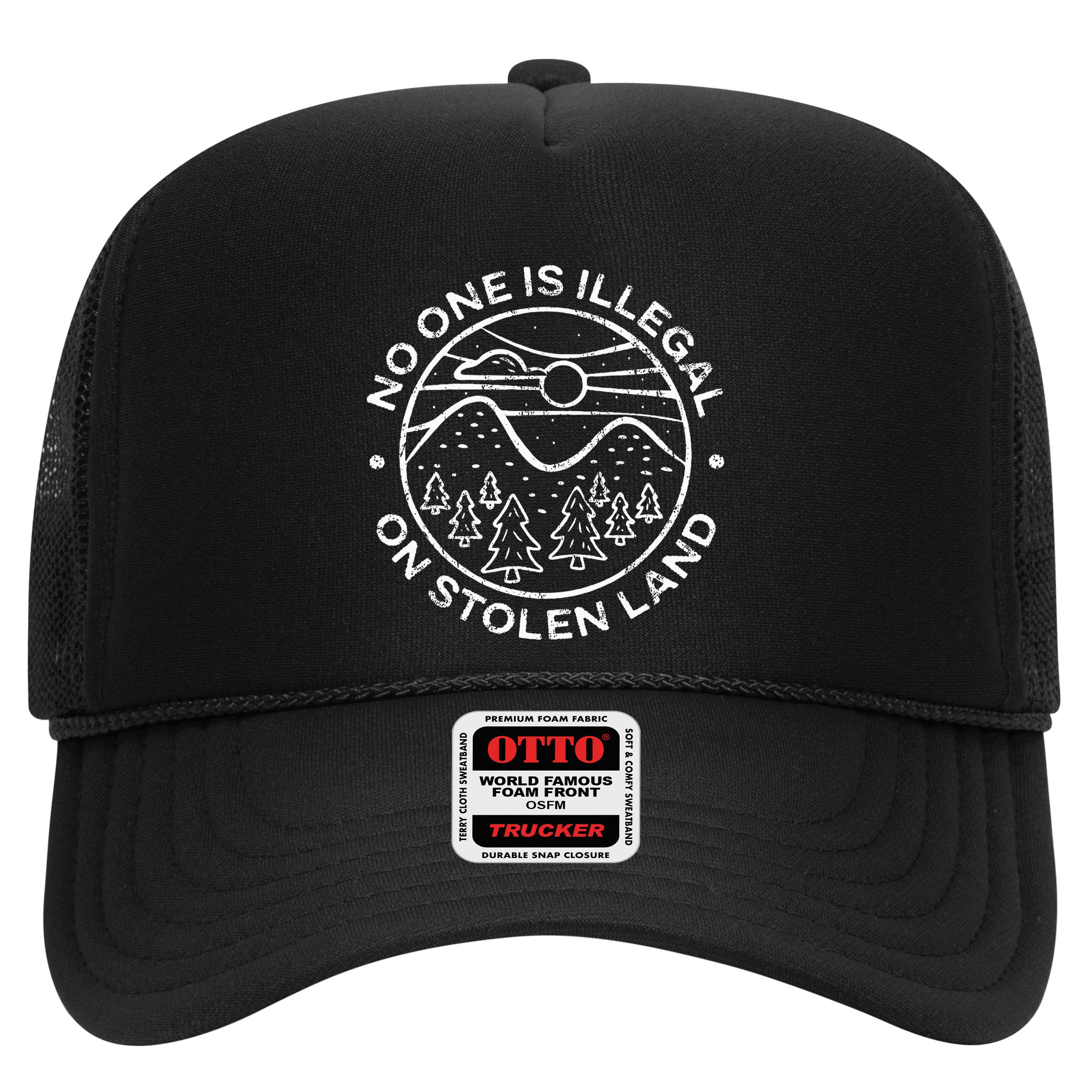 No One Is Illegal On Stolen Land Native Tribe Hat