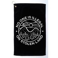No One Is Illegal On Stolen Land Native Tribe Golf Towel