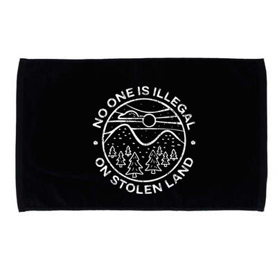 No One Is Illegal On Stolen Land Native Tribe Microfiber Hand Towel