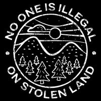 No One Is Illegal On Stolen Land Native Tribe Zip Tote Bag