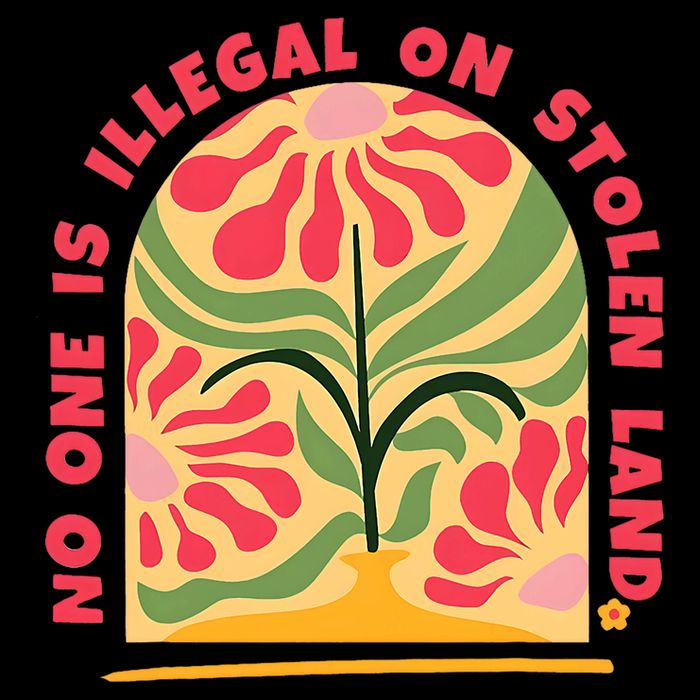 No One Is Illegal On Stolen Land Human Rights Immigration Impact Tech Backpack