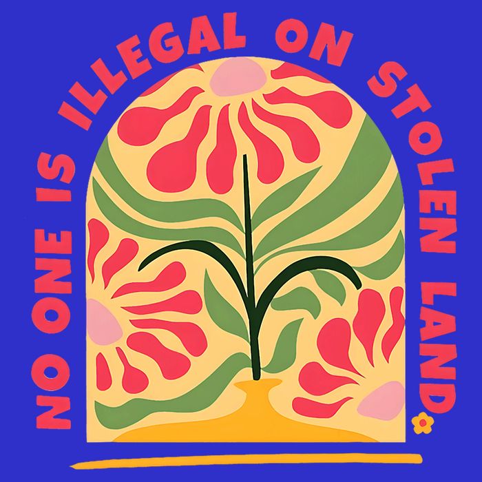 No One Is Illegal On Stolen Land Human Rights Immigration 16 in Basic Backpack