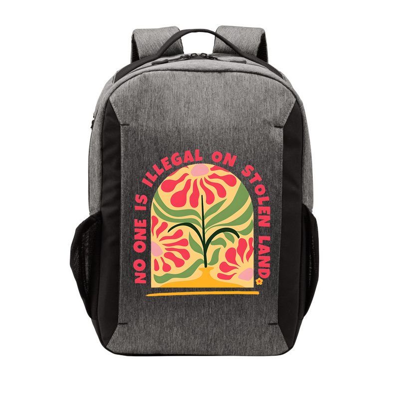 No One Is Illegal On Stolen Land Human Rights Immigration Vector Backpack
