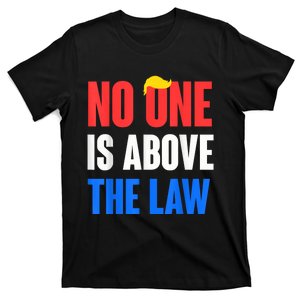 No One Is Above The Law Trump Mugshot 2024 ImpeachTrump 2024 T-Shirt