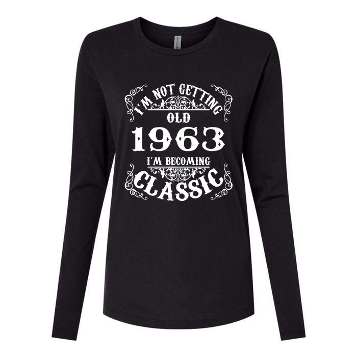 Not Old I Am Classic 1963 60th Birthday Gift For 60 Year Old Womens Cotton Relaxed Long Sleeve T-Shirt