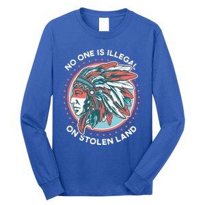 No One Is Illegal On Stolen Land Anti Trump Protest Long Sleeve Shirt