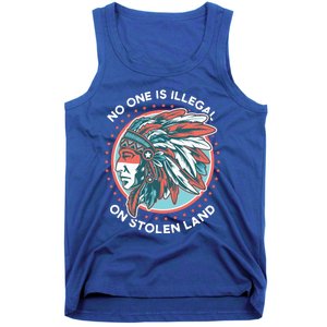 No One Is Illegal On Stolen Land Anti Trump Protest Tank Top