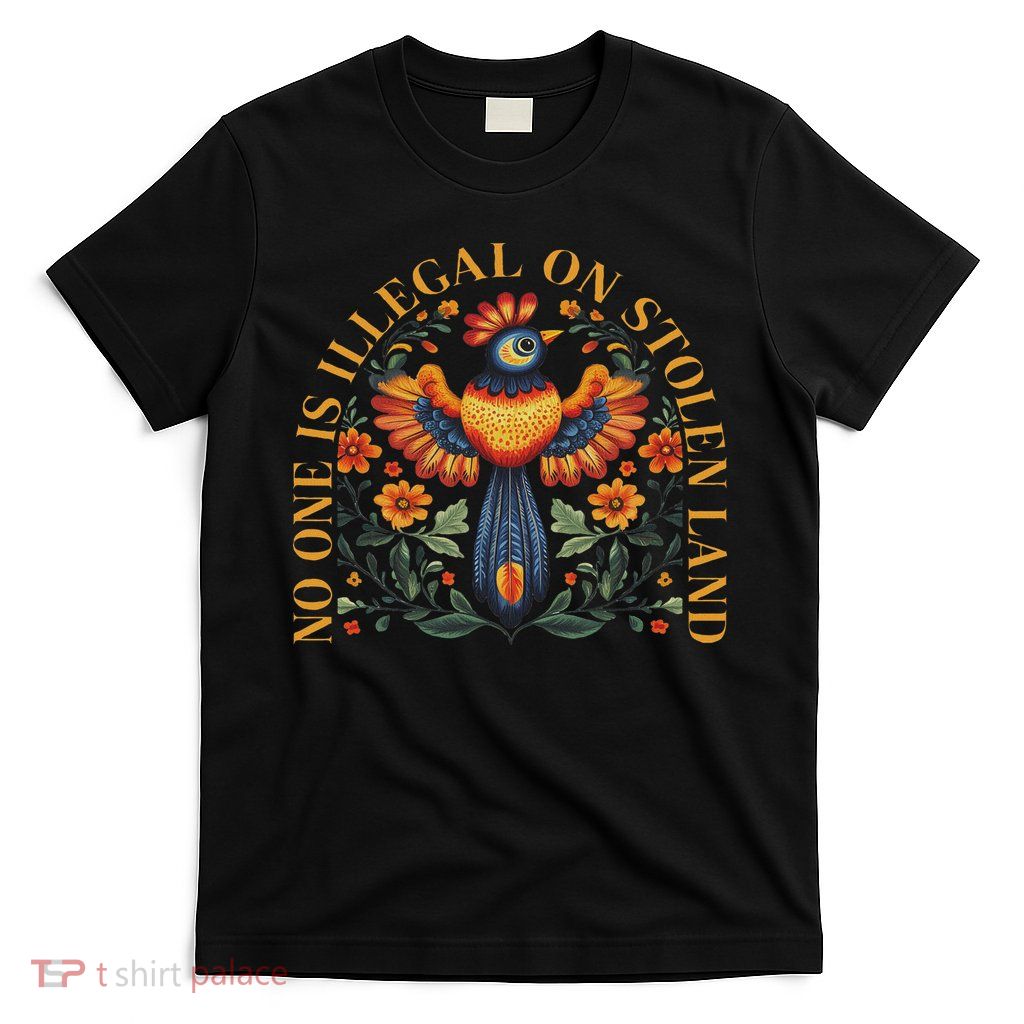 No One Is Illegal On Stolen Land Native Americans Vintage T-Shirt