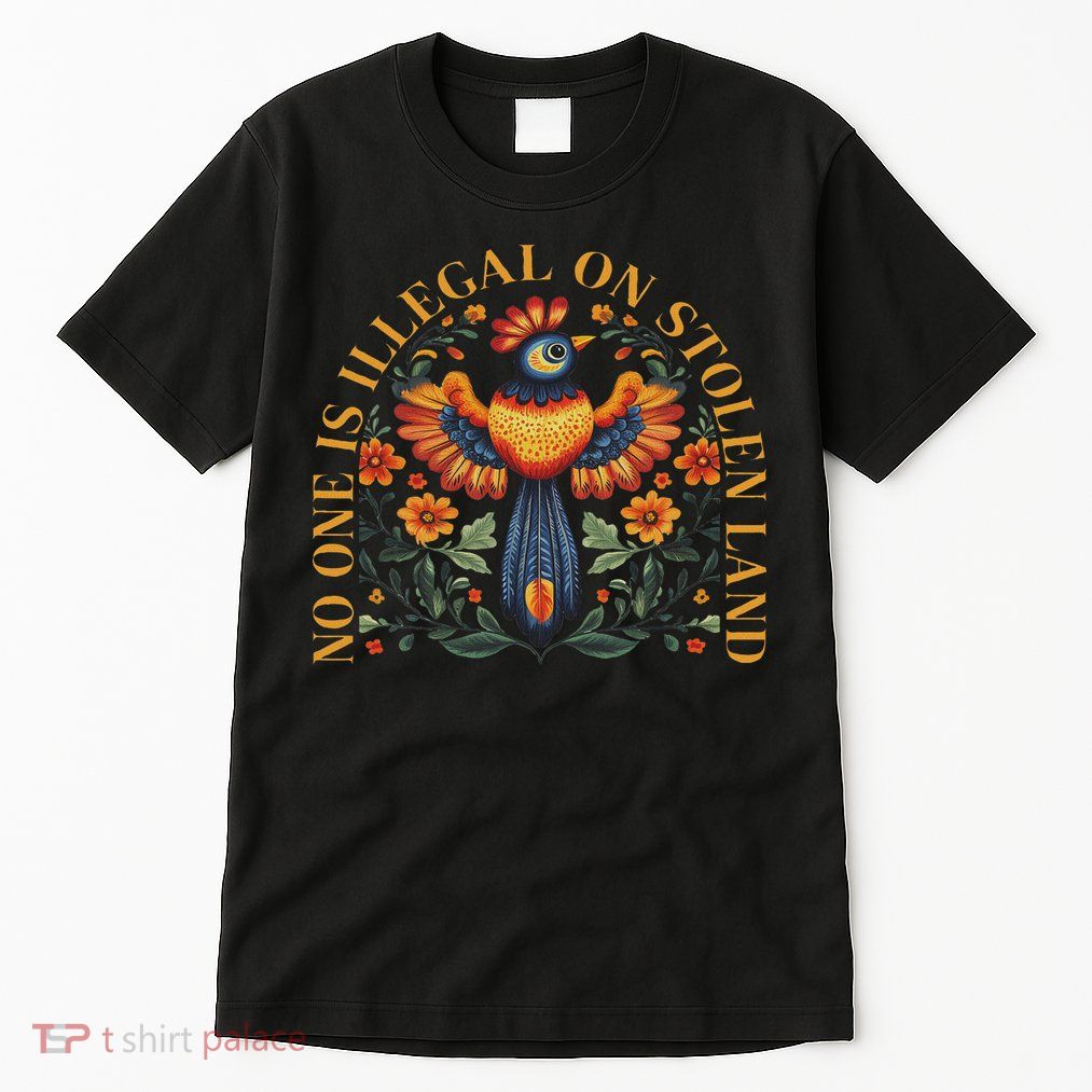 No One Is Illegal On Stolen Land Native Americans Vintage Tall T-Shirt