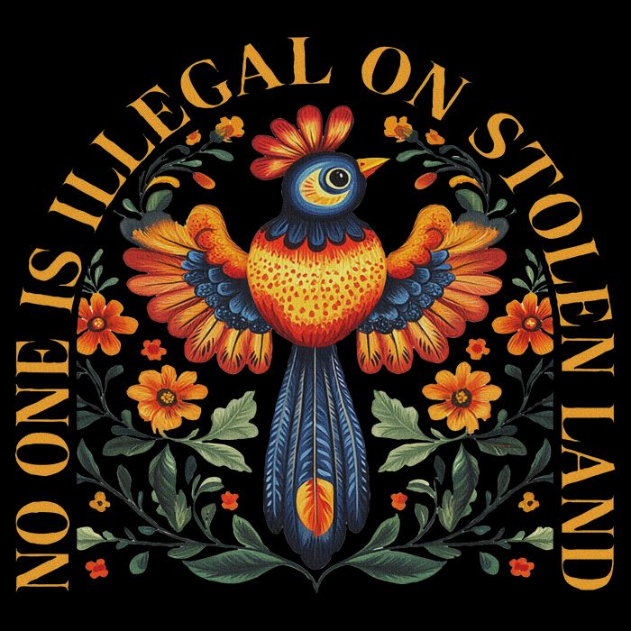 No One Is Illegal On Stolen Land Native Americans Vintage Toddler T-Shirt