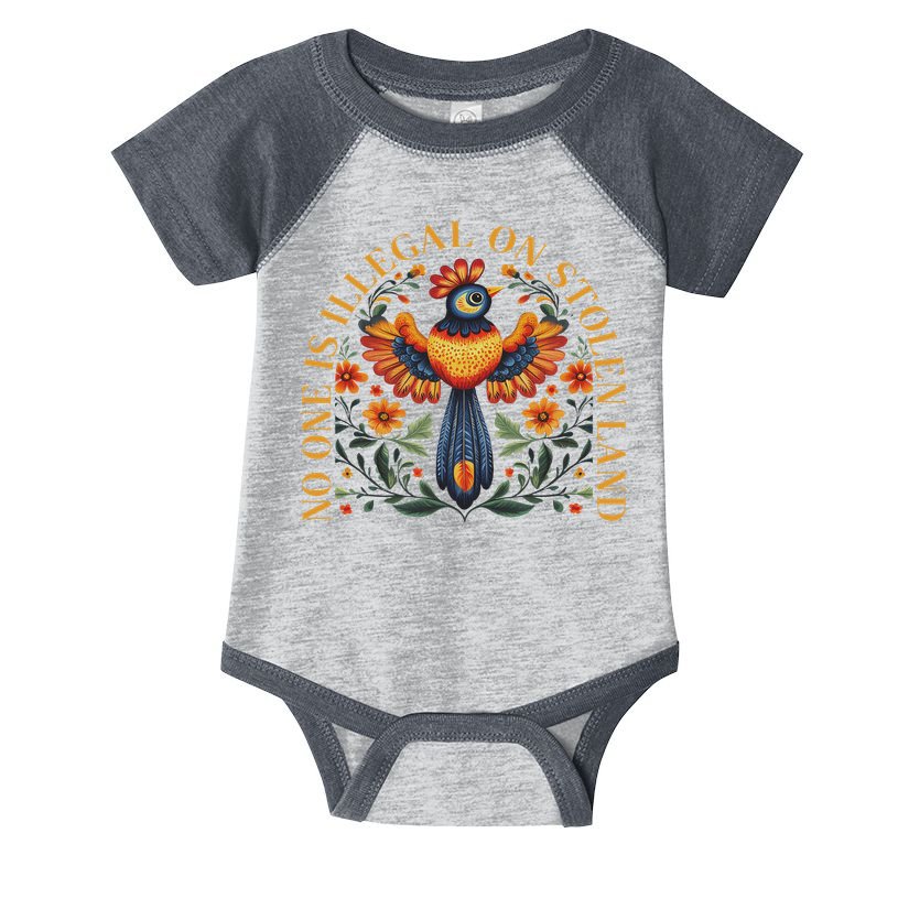 No One Is Illegal On Stolen Land Native Americans Vintage Infant Baby Jersey Bodysuit