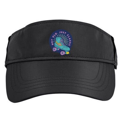 Not Old Just Classic Rollerskate Adult Drive Performance Visor