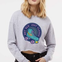 Not Old Just Classic Rollerskate Cropped Pullover Crew