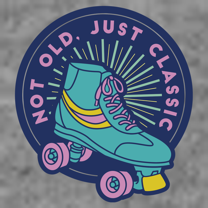 Not Old Just Classic Rollerskate Short Acrylic Beanie