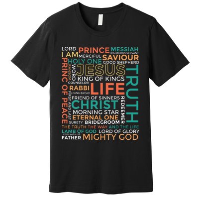 Names of Jesus Christian Premium T-Shirt