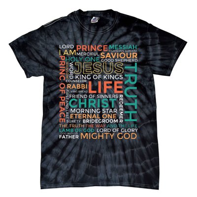 Names of Jesus Christian Tie-Dye T-Shirt