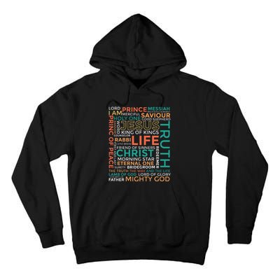 Names of Jesus Christian Tall Hoodie