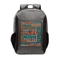 Names of Jesus Christian Vector Backpack