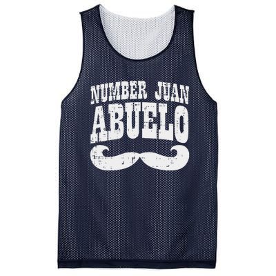 Number One Juan Abuelo Spanish Fathers Day Mexican Grandpa Mesh Reversible Basketball Jersey Tank