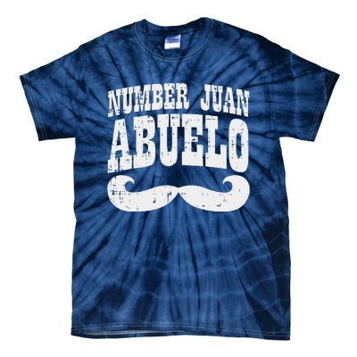 Number One Juan Abuelo Spanish Fathers Day Mexican Grandpa Tie-Dye T-Shirt