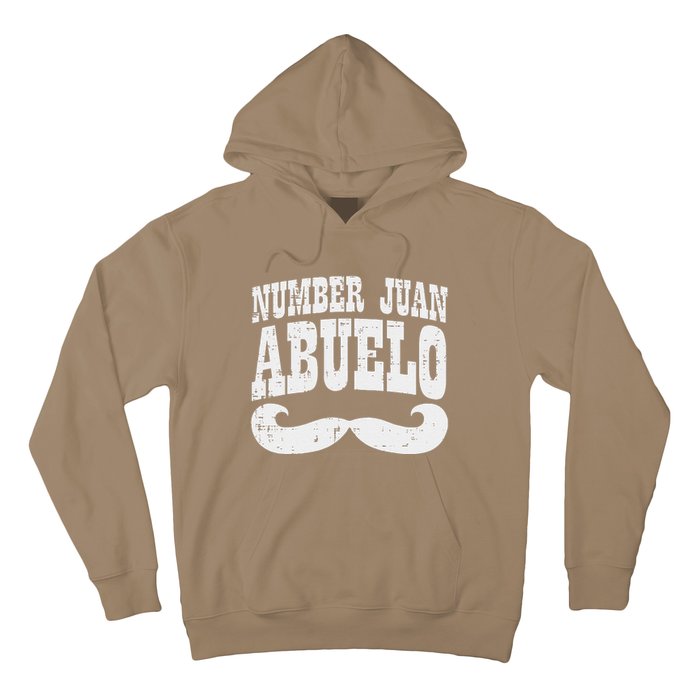 Number One Juan Abuelo Spanish Fathers Day Mexican Grandpa Hoodie