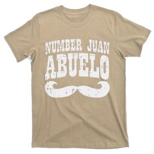 Number One Juan Abuelo Spanish Fathers Day Mexican Grandpa T-Shirt