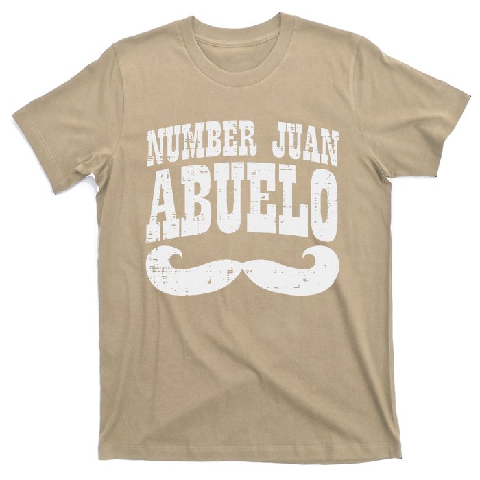 Number One Juan Abuelo Spanish Fathers Day Mexican Grandpa T-Shirt